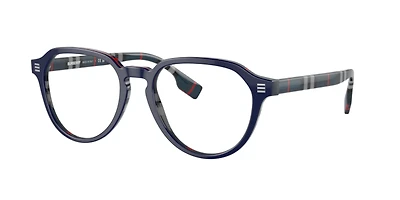 Burberry Man Top Blue On Navy Check
