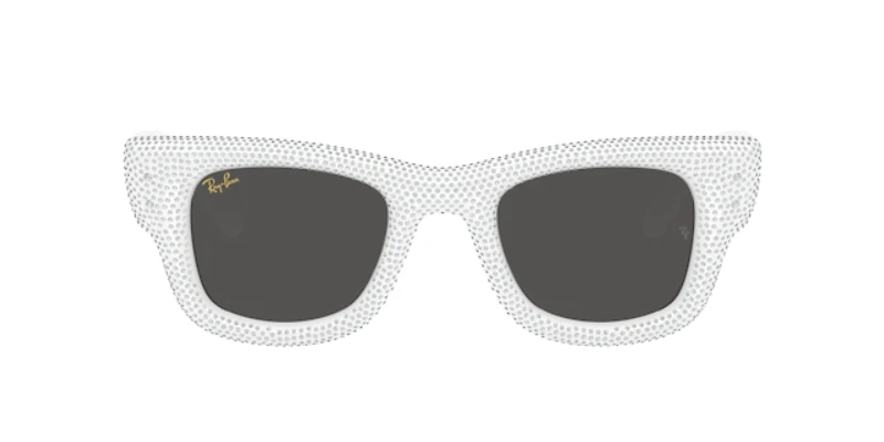 Ray-Ban Unisex White & Strass Pave