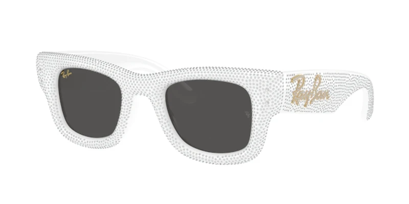Ray-Ban Unisex White & Strass Pave