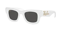 Ray-Ban Unisex White & Strass Pave