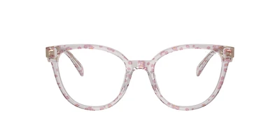 Coach Woman Transparent Pink Floral Print