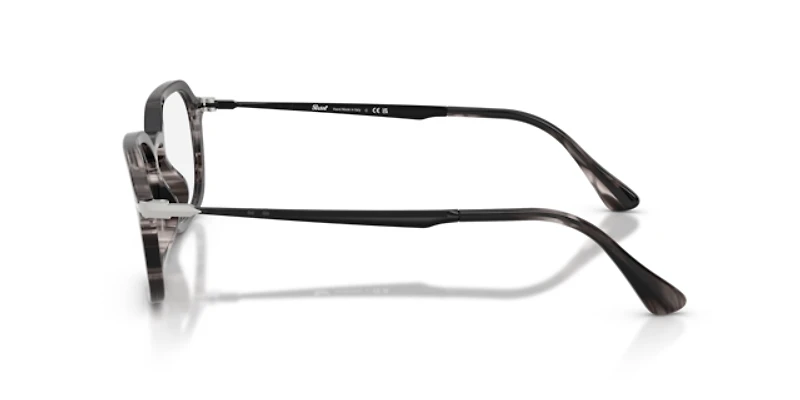 Persol Unisex Striped Black & Grey