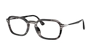 Persol Unisex Striped Black & Grey