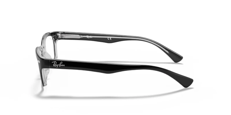 Ray-Ban Unisex Black On Transparent