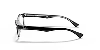 Ray-Ban Unisex Black On Transparent