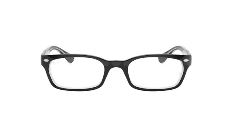 Ray-Ban Unisex Black On Transparent