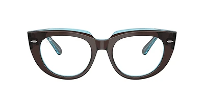 Ray-Ban Woman Brown On Transparent Blue