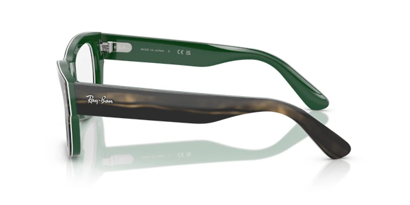 Ray-Ban Unisex Striped Green On Green
