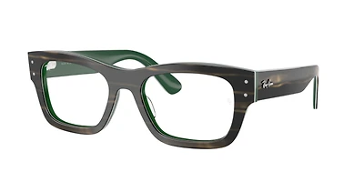 Ray-Ban Unisex Striped Green On Green
