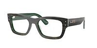 Ray-Ban Unisex Striped Green On Green