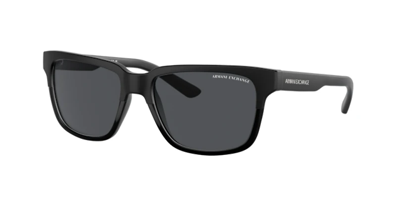 Armani Exchange Unisex Matte & Shiny Black