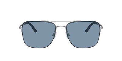 Oliver Peoples Man Blue Ash, Brushed Silver
