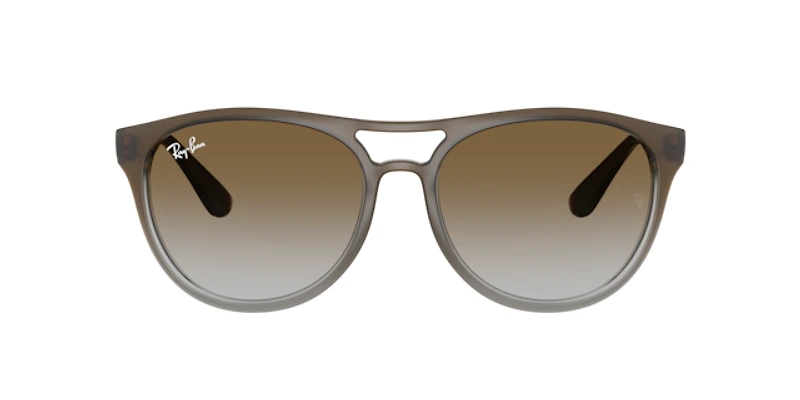 Ray-Ban Man Brown Gradient On Clear Grey