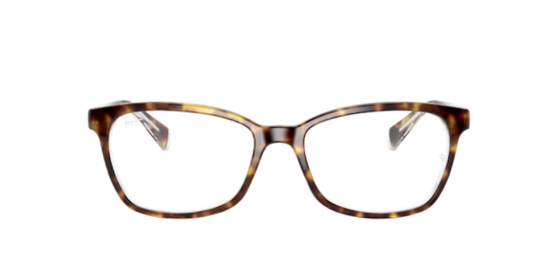 Ray-Ban Woman Havana On Transparent