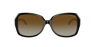 Ralph by Ralph Lauren Woman Shiny Black On Nude