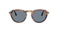 Persol Unisex Striped Black & Brown