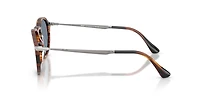 Persol Unisex Striped Black & Brown