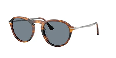 Persol Unisex Striped Black & Brown