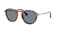 Persol Unisex Striped Black & Brown