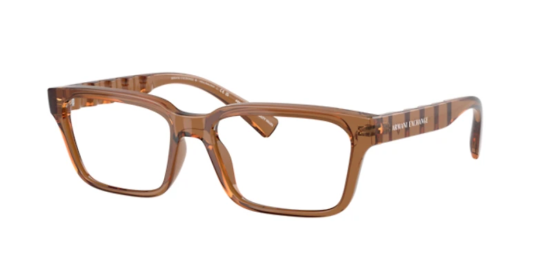 Armani Exchange Man Shiny Transparent Brown