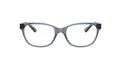 Armani Exchange Woman Shiny Transparent Blue