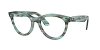 Ray-Ban Unisex Striped Transparent Green