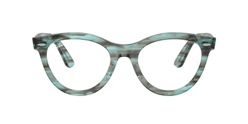 Ray-Ban Unisex Striped Transparent Green