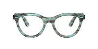 Ray-Ban Unisex Striped Transparent Green