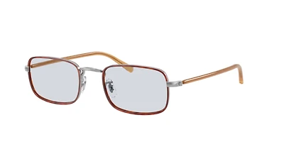 Oliver Peoples Unisex Silver, Amber Tortoise