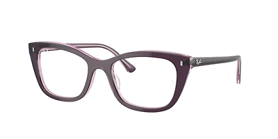 Ray-Ban Unisex Violet On Transparent Pink