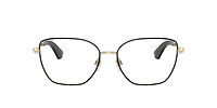 Burberry Woman Light Gold With Black Rim