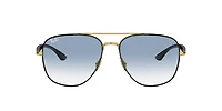 Ray-Ban Unisex Black On Gold