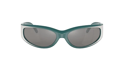 Arnette Unisex Green Gradiant Metal Silver