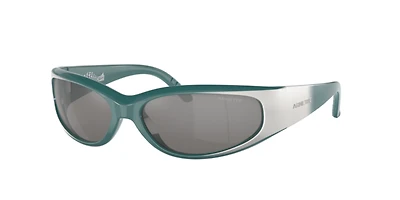 Arnette Unisex Green Gradiant Metal Silver