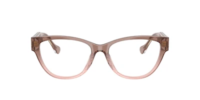 Versace Woman Brown Spotted Blue