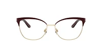 Ralph Lauren Woman Shiny Dark Red On Pale Gold