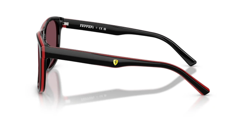 Scuderia Ferrari Man Shiny Black, Red, Black