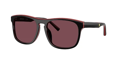 Scuderia Ferrari Man Shiny Black, Red, Black