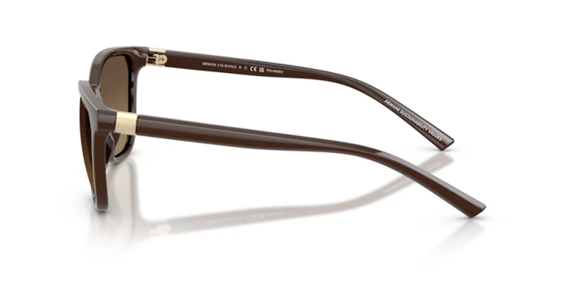 Armani Exchange Woman Shiny Dark Brown