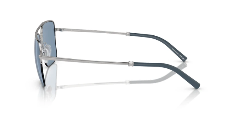 Oliver Peoples Man Blue Ash, Brushed Silver