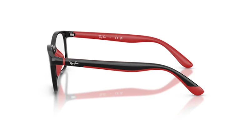 Ray-Ban Unisex Black On Rubber Red