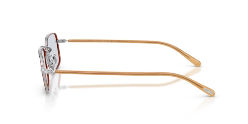Oliver Peoples Unisex Silver, Amber Tortoise