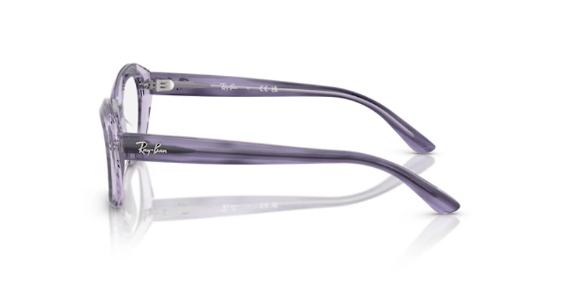 Ray-Ban Woman Striped Violet On Transparent