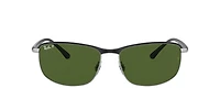 Ray-Ban Unisex Black On Silver
