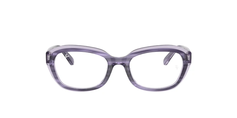 Ray-Ban Woman Striped Violet On Transparent