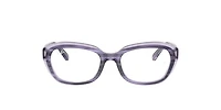Ray-Ban Woman Striped Violet On Transparent