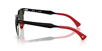 Ray-Ban Unisex Brushed Black On Silved