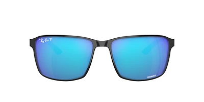 Ray-Ban Unisex Black On Silver