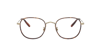 Oliver Peoples Unisex Gold, Dark Mahogany