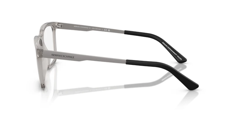 Armani Exchange Man Shiny Transparent Grey